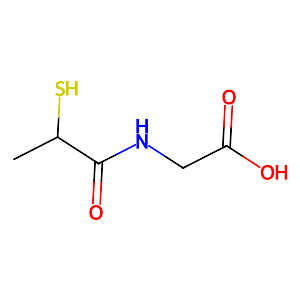 N-(2-Mercaptopropionyl)glycine,1953-02-2
