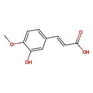 3-Hydroxy-4-methoxycinnamic acid,537-73-5