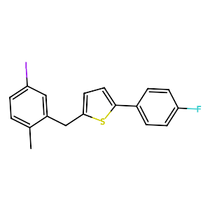 2-(4-Fluorophenyl)-5-[(5-iodo-2-methylphenyl) methyl]thiophene,898566-17-1