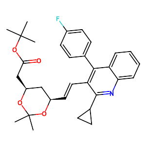 (3R,5S,6E)-7-[2-Cyclopropyl-4-(4-fluorophenyl)-3-quinolyl]-2,2-Dimethyl-1,3-dioxane-6-heptenoic acid 1,1-dimethylethyl ester,147489-06-3