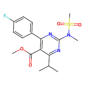 Methyl 4-(4-fluorophenyl)-6-isopropyl-2-(N-methyl-N-methylsulfonyl)amino] pyrimidine-5-carboxylate,289042-11-1