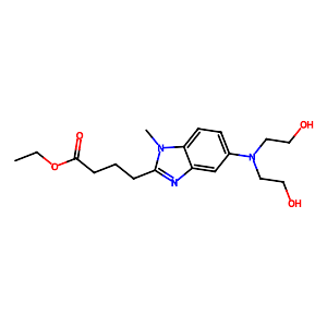 5-[Bis(2-hydroxyethyl)amino]-1-methyl-1H-benzimidazole-2-butanoic acid ethyl ester,3543-74-6