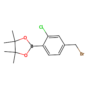 4-Bromomethyl-2-chlorophenylboronic acid pinacol ester,1256360-55-0