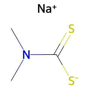 Sodium dimethyl dithiocarbamate,128-04-1