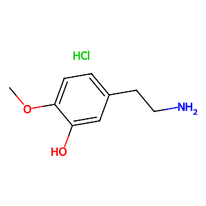 3-Hydroxy-4-methoxyphenethylamine hydrochloride,645-33-0
