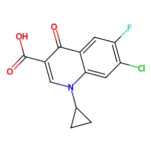 7-Chloro-6-fluoro-1-cyclopropyl-1,4-dihydro-4-oxo-3-quinoline carboxylic acid,86393-33-1