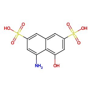 4-Amino-5-hydroxy-2,7-naphthalenedisulfonic acid,90-20-0