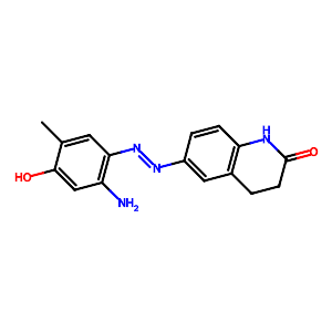 6-[(2-Amino-4-hydroxy-5-methylphenyl)diazenyl]-3,4-dihydro-1H-quinolin-2-one,2229039-45-4