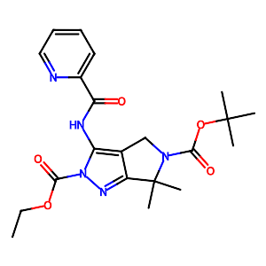 6,6-Dimethyl-3-[(pyridine-2-carbonyl)-amino]-4H,6H-pyrrolo[3,4-c]pyrazole-2,5-dicarboxylic acid 5-tert-butyl ester 2-ethyl ester,1041015-57-9