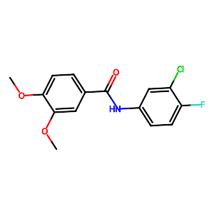 Benzamide, N-(3-chloro-4-fluorophenyl)-3,4-dimethoxy-,333347-77-6