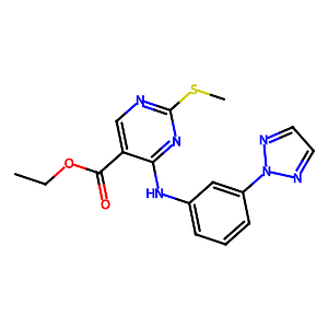 2-Methylsulfanyl-4-(3-[1,2,3]triazol-2-yl-phenylamino)-pyrimidine-5-carboxylic acid ethyl ester,1370261-93-0