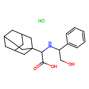 (S)-2-(Adamantan-1-yl)-2-(((R)-2-hydroxy-1-phenylethyl)amino)acetic acid hydrochloride,361441-96-5
