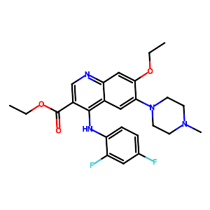 4-[(2,4-Difluorophenyl)amino]-7-ethoxy-6-(4-methyl-1-piperazinyl)-3-Quinolinecarboxylic acid ethyl ester,953801-12-2