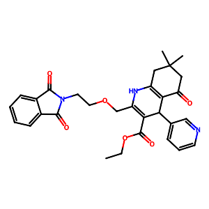 2-[[2-(1,3-Dihydro-1,3-dioxo-2H-isoindol-2-yl)ethoxy]methyl]-1,4,5,6,7,8-hexahydro-7,7-dimethyl-5-oxo-4-(3-pyridinyl)-3-Quinolinecarboxylic acid ethyl esterr,848587-60-0