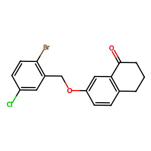 7-((2-Bromo-5-chlorobenzyl)oxy)-3,4-dihydronaphthalen-1(2H)-one,1378388-19-2