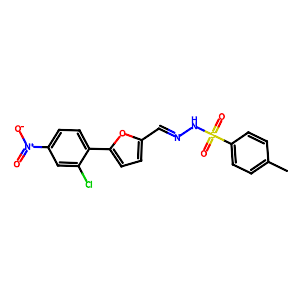 4-Methylbenzenesulfonic acid, 2-[[5-(2-chloro-4-nitrophenyl)-2-furanyl]methylene]hydrazide,344943-63-1