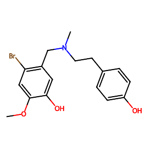 N-(2-bromo-5-hydroxy-4-methoxybenzyl)-N-(4-hydroxyphenethyl)methylamine,188822-63-1