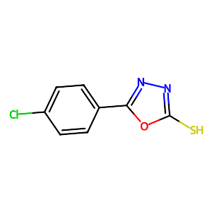 5-(4-Chlorophenyl)-1,3,4-oxadiazole-2-thiol, tech.,23766-28-1
