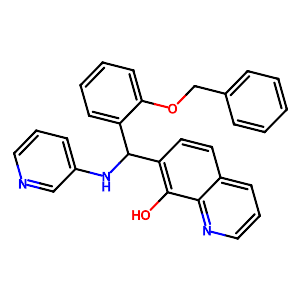 8-Quinolinol,7-[[2-(phenylmethoxy)phenyl](3-pyridinylamino)methyl]-,915886-96-3
