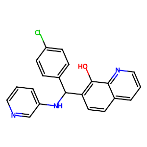 7-[(4-chlorophenyl)(3-pyridinylamino)methyl]-8-Quinolinol,832123-06-5