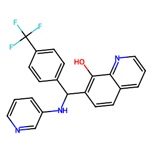 7-[(Pyridin-3-ylamino)-(4-trifluoromethyl-phenyl)-methyl]-quinolin-8-ol,832092-56-5