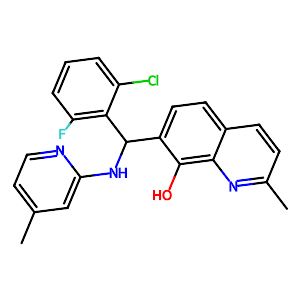 8-Quinolinol,7-[(2-chloro-6-fluorophenyl)[(4-methyl-2-pyridinyl)amino]methyl]-2-methyl-,693823-26-6