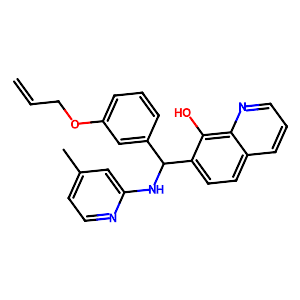 8-Quinolinol,7-[[(4-methyl-2-pyridinyl)amino][3-(2-propen-1-yloxy)phenyl]methyl]-,692290-52-1