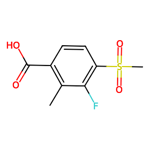 3-Fluoro-2-methyl-4-(methylsulfonyl)benzoic acid,118939-18-7