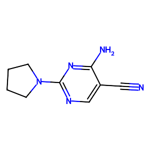 4-Amino-2-(pyrrolidin-1-yl)pyrimidine-5-carbonitrile,55441-53-7