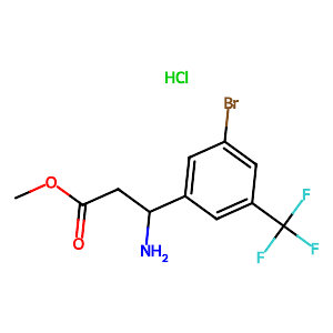 Methyl (3S)-3-amino-3-[3-bromo-5-(trifluoromethyl)phenyl]propanoate HCl salt,1213590-57-8