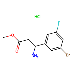 Methyl (3S)-3-amino-3-(3-bromo-5-fluorophenyl)propanoate HCl salt,1213550-81-2