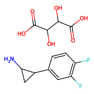 (1R,2S)-2-(3,4-Difluorophenyl)cyclopropanamine (2R,3R)-2,3-Dihydroxysuccinate,220352-39-6
