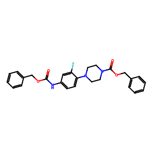 1-Piperazinecarboxylicacid,4-[2-fluoro-4-[[(phenylmethoxy)carbonyl]amino]phenyl]-,phenylmethylester,174649-03-7