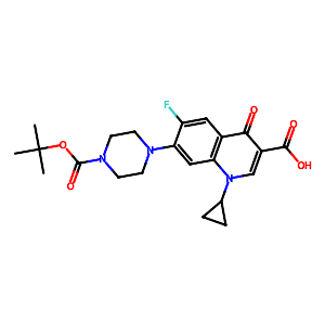 7-{4-[(tert-butoxy)carbonyl]piperazin-1-yl}-1-cyclopropyl-6-fluoro-4-oxo-1,4-dihydroquinoline-3-carboxylic acid,93594-48-0