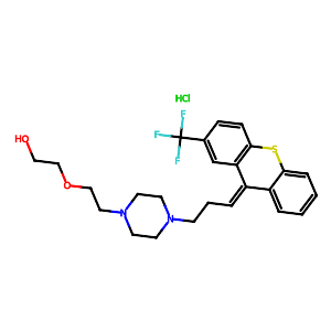 2-(2-(4-(3-(2-(Trifluoromethyl)-9H-thioxanthen-9-ylidene)propyl)piperazin-1-yl)ethoxy)ethanol dihydrochloride,1535-17-7