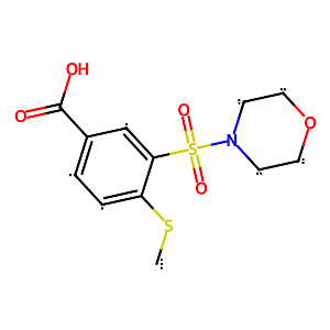 4-(Methylthio)-3-(morpholinosulfonyl)benzoic acid,299181-53-6