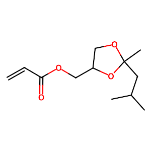 (2-Isobutyl-2-methyl-1,3-dioxolan-4-yl)methyl acrylate, 200 ppm MEHQ as stabilizer,83847-54-5