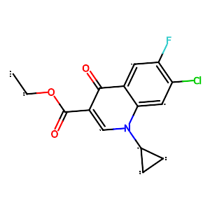 Ethyl 7-chloro-1-cyclopropyl-6-fluoro-1,4-dihydro-4-oxo-3-Quinolinecarboxylate,86483-54-7