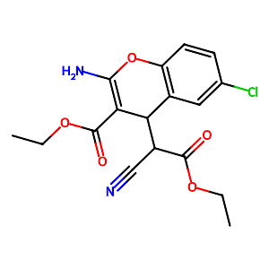 Ethyl 2-amino-6-chloro-4-(1-cyano-2-ethoxy-2-oxoethyl)-4H-chromene-3-carboxylate,305834-79-1
