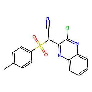 3-Chloro-α-[(4-methylphenyl)sulfonyl]-2-quinoxalineacetonitrile,121512-59-2