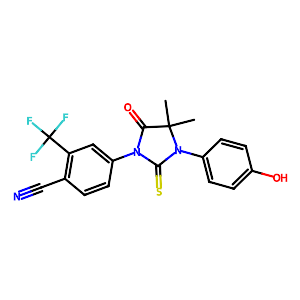 4-(3-(4-Hydroxyphenyl)-4,4-diMethyl-5-oxo-2-thioxoiMidazolidin-1-yl)-2-(trifluoroMethyl)benzonitrile,915086-32-7