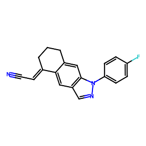 Acetonitrile, 2-[1-(4-fluorophenyl)-1,6,7,8-tetrahydro-5H-benz[f]indazol-5-ylidene]-,1580505-87-8