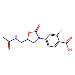 Benzoic acid, 4-[(5S)-5-[(acetylamino)methyl]-2-oxo-3-oxazolidinyl]-2-fluoro-,232950-92-4