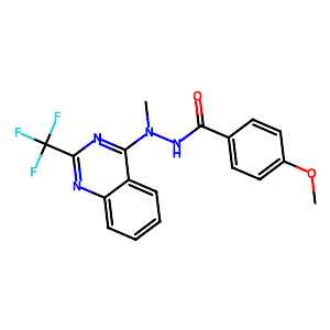 4-Methoxy-N'-methyl-N'-[2-(trifluoromethyl)-4-quinazolinyl]benzenecarbohydrazide,320421-89-4