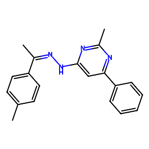 Ethanone, 1-(4-methylphenyl)-, 2-(2-methyl-6-phenyl-4-pyrimidinyl)hydrazone,330991-89-4