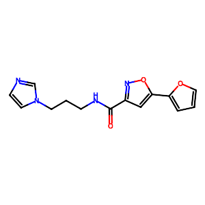 5-(2-Furyl)-N-[3-(1H-imidazol-1-yl)propyl]-1,2-oxazole-3-carboxamide ,909089-13-0
