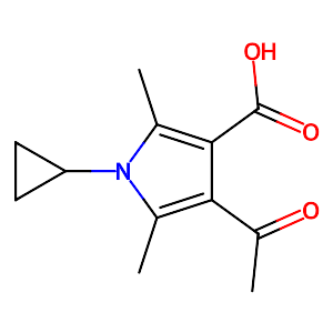 4-Acetyl-1-cyclopropyl-2,5-dimethyl-1H-pyrrole-3-carboxylic acid,423769-78-2