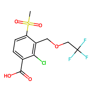 2-Chloro-4-(methylsulfonyl)-3-((2,2,2-trifluoroethoxy)methyl)benzoic acid,120100-77-8