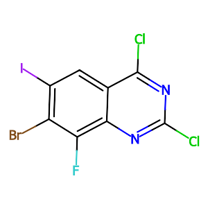 7-Bromo-2,4-dichloro-8-fluoro-6-iodoquinazoline,2241720-34-1