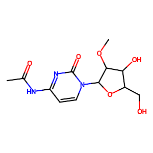 N-(1-((2R,3R,4R,5R)-4-Hydroxy-5-(hydroxymethyl)-3-methoxytetrahydrofuran-2-yl)-2-oxo-1,2-dihydropyrimidin-4-yl)acetamide,113886-71-8